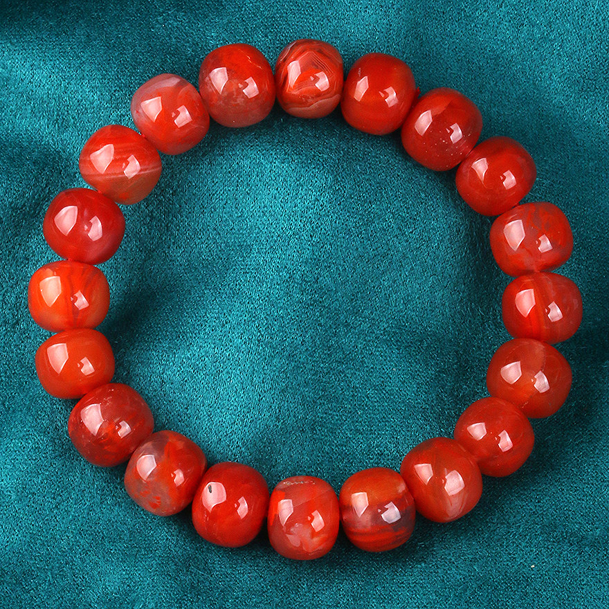 40 75 gr persimmon red] an old type Zee good floating flowers south red agate hand-in-hand.