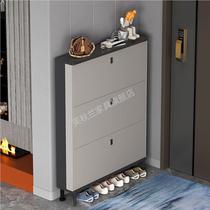 Willpower ultra-thin shoe cabinet door outside door of door turning on door closed door closed with large capacity minima containing storage into the shoe holder