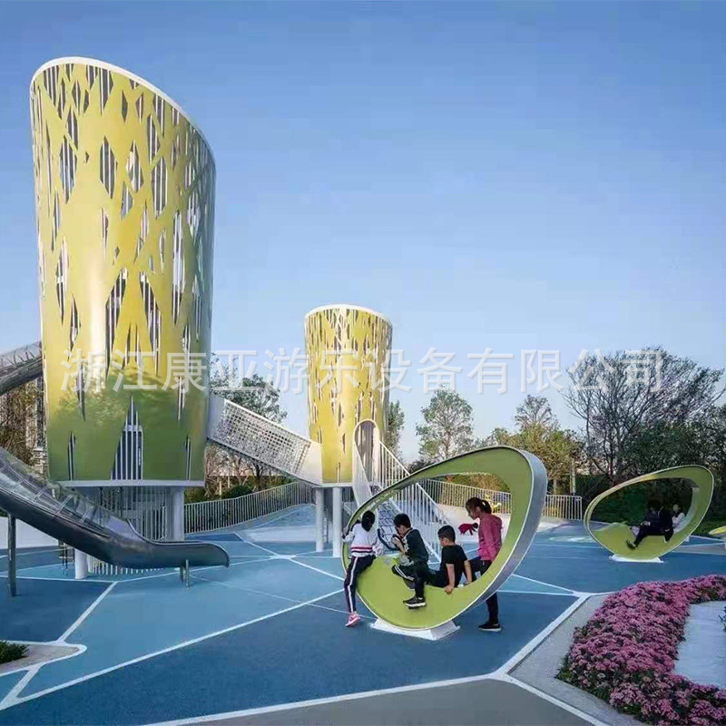 Outdoor Non-Standard Amusement Stainless Steel Combination Slide, Indoor and Outdoor Wooden Expansion Facilities, Children's Playground Equipment Outdoor Non-Standard Amusement Stainless Steel Combination Slide, Indoor and Outdoor Wooden Expansion Facilities, Children's Playground Equipment