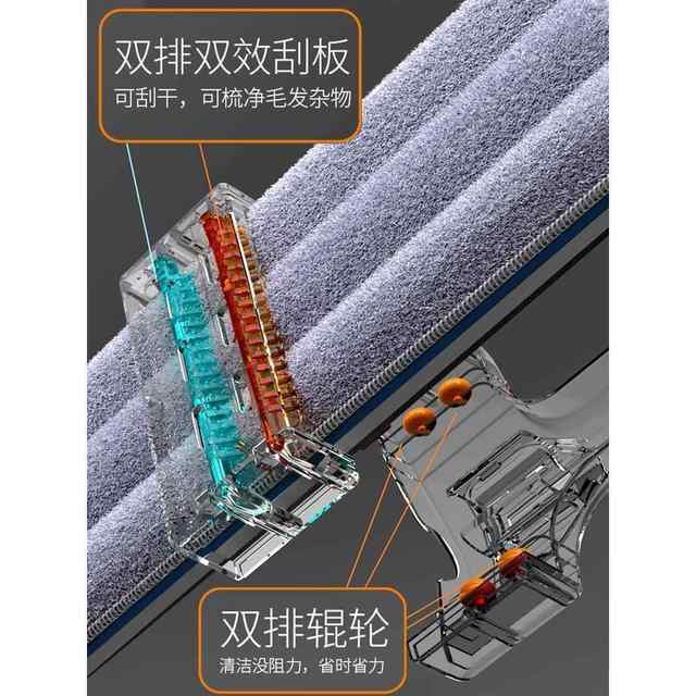 Mop 2024 New Model for Home Use, One-Sweep Clean for Tiles, No Water Marks, Hands-Free Flat Mop, Large Area Floor Cleaning Tool