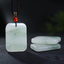 Xinjiang naturel Tianshan vert fleur flottante glace jade couleur jade hommes et femmes sûr et sonore marque jade pendentif j19