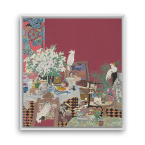 (Famous masterpieces framed) The famous artist Gao Lianbaos Spring Breeze Fills the City of Luo