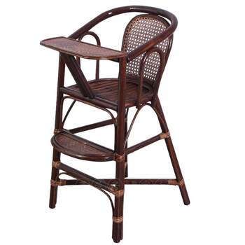 Real rattan children's dining chair baby chair baby dining chair child dining chair portable dining table seat bb stool