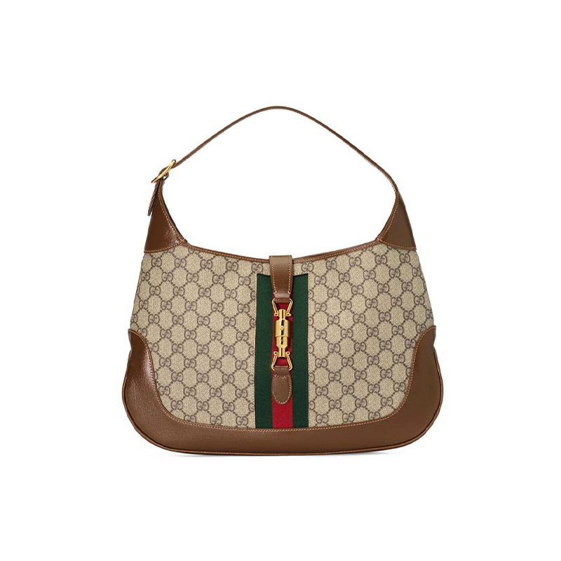 9.9 New Gucci/Gucci Jackie1961 Gold Buckle Half-Moon Underarm Bag Handbag Shoulder Bag for Women