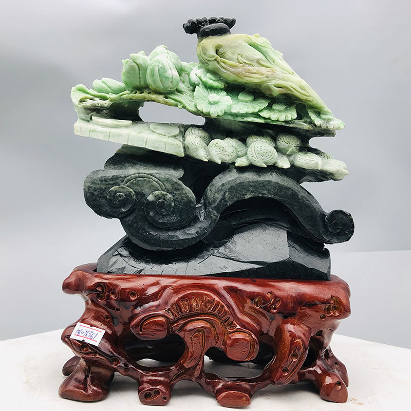 Source Good Goods (Ruyi Life) Big Four Jade Boutique Unique Mountain Jade Pendulum 6 catties c12