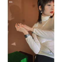 Designer womens clothing soft skin-friendly 9-color light wool base layer elegant commuter sweater