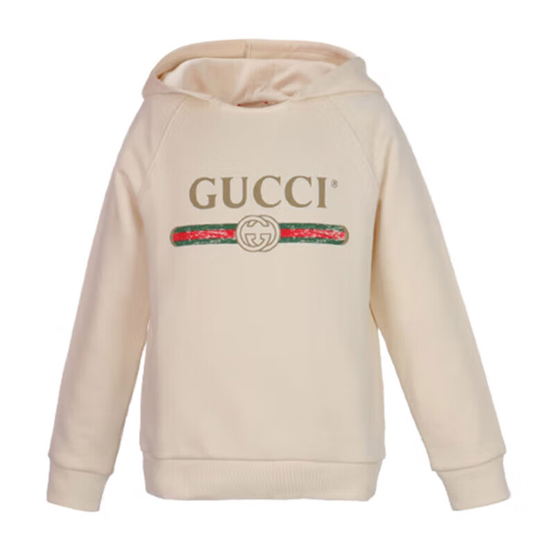 99% New and Unused: 3100 Gucci Gucci Children's Pullover Hooded Comfortable Versatile Sweatshirt 10Y