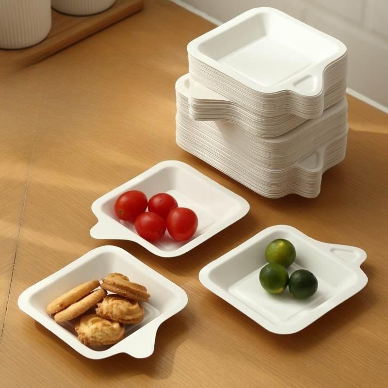 Environmentally Friendly, Non-Toxic, Disposable Picnic Birthday Party Paper Plates, Cake Tableware, Fruit Plates, Small Bowls, Tray Set