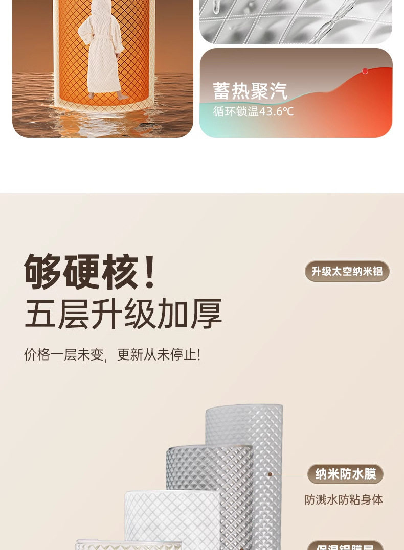 Ванна корпуса 家用夹棉浴罩淋浴房冬天洗澡不冷神器浴帐卫生间加厚取暖保温浴帘