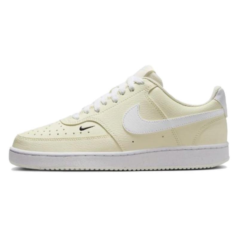 Nike Court Vision Low Next Nature 低帮 板鞋 女款 白黄