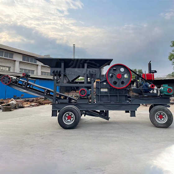 大型移动式制砂机锤式破碎站碎沙石机建筑垃圾处理设备石子破碎