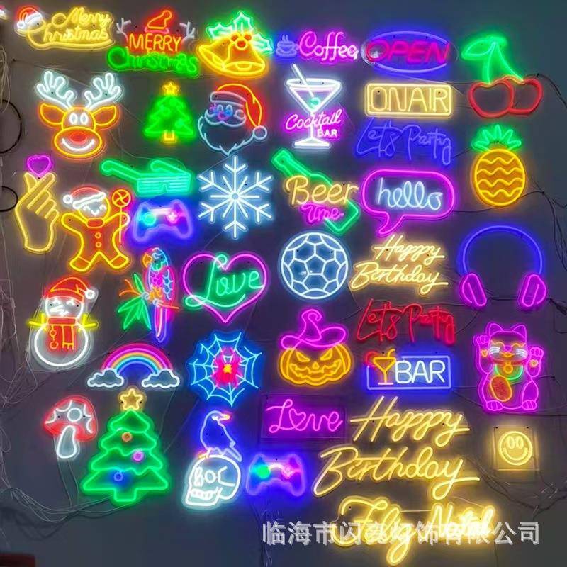 New Luminous Neon Lights for Birthday Celebrations, Bars, Gaming Rooms, Christmas, Halloween Atmosphere, Decorative Lights New Luminous Neon Lights for Birthday Celebrations, Bars, Gaming Rooms, Christmas, Halloween Atmosphere, Decorative Lights