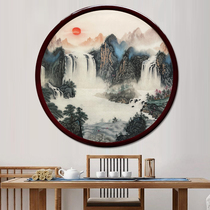 High-quality Suzhou embroidery pure hand embroidery Landscape new Chinese style living room decoration hanging paintings collection and gift giving