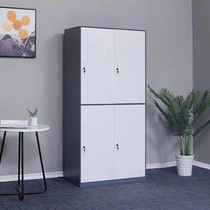Narrow-sided locker thickened steel plate gray brown multi-door locker disassembly and assembly of staff dormitory for changing clothes