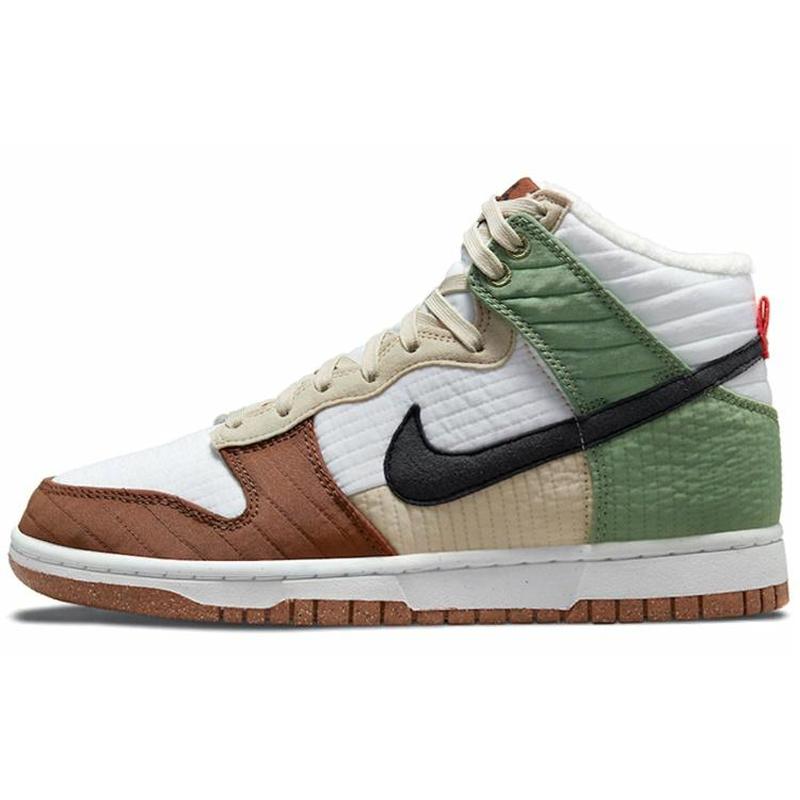 Nike Dunk High “Toasty” 高帮 板鞋 女款 白棕绿