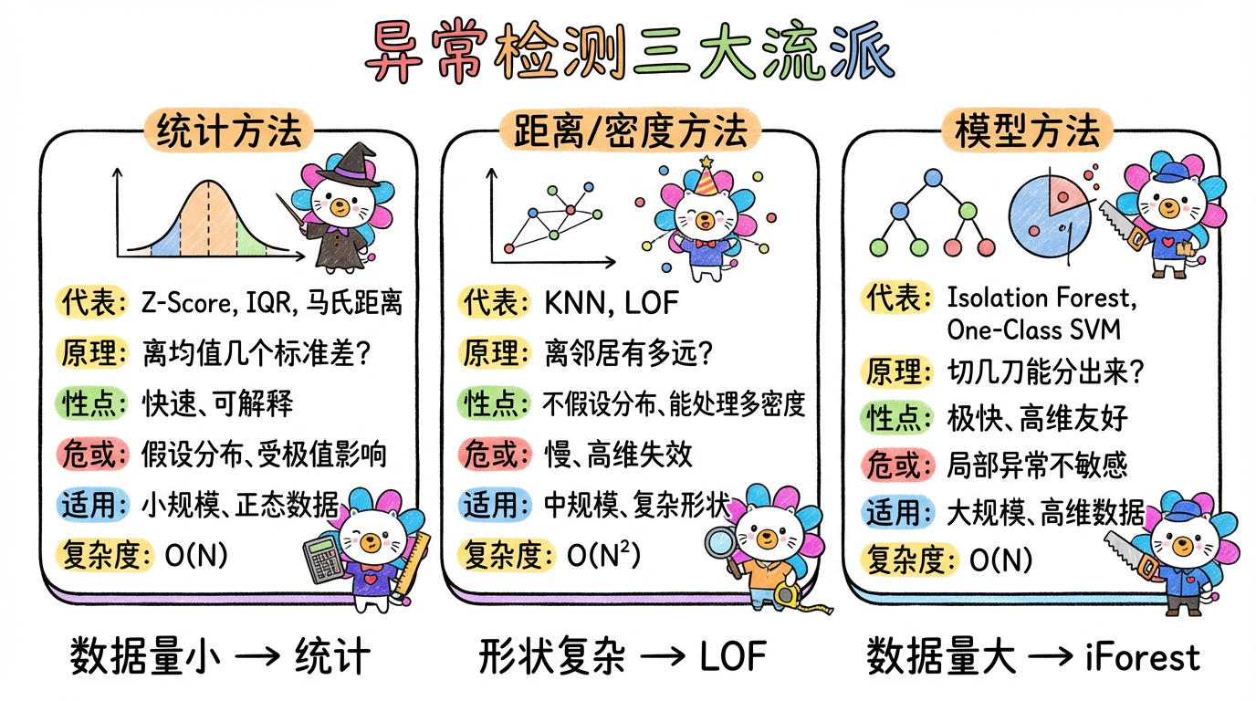 异常检测三大流派