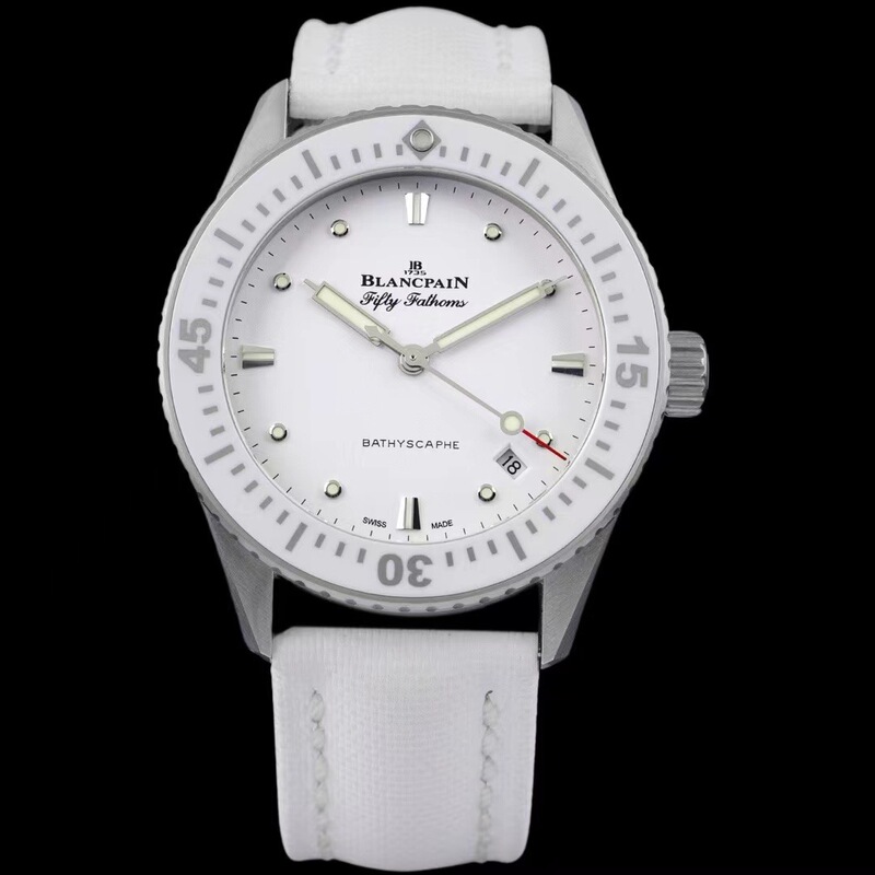 [9.8 New] Blancpain Fifty Fathoms White Warrior 5100-1127-W52A Automatic Mechanical Men's Watch 38mm