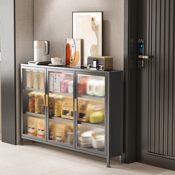 Kitchen sideboard storage rack small apartment wall storage rack small appliance tea storage living room simple storage cabinet
