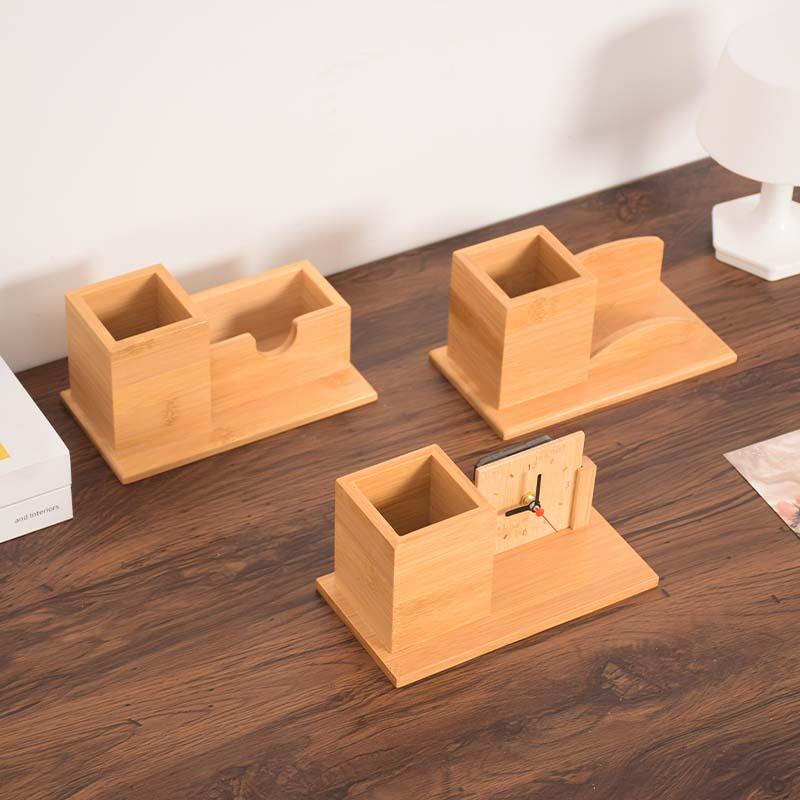 Household Wooden Desktop Storage Box with Pen Holder, Wireless Induction Charging Pad, Charging Stand, Lazy Phone Charging Holder Household Wooden Desktop Storage Box with Pen Holder, Wireless Induction Charging Pad, Charging Stand, Lazy Phone Charging Holder