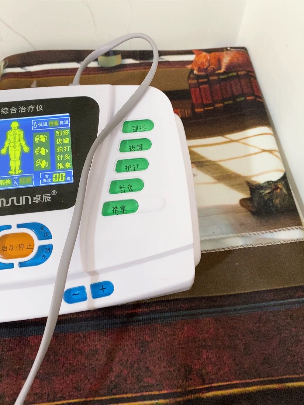 卓辰中频脉冲电疗理疗仪家用颈椎腰椎按摩经络针灸电子综合理疗仪评价