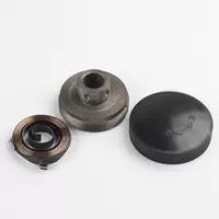 Пружина + черная пластиковая крышка + чугунное сиденье.