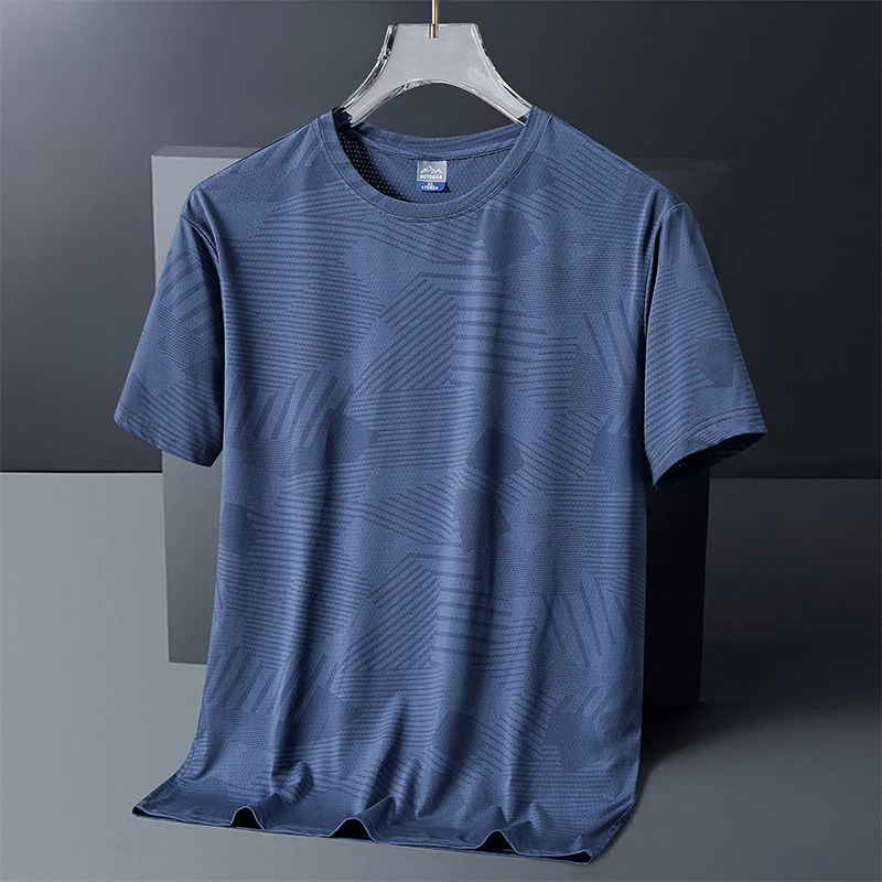 NASA男装冰丝短袖T恤男夏季迷彩速干半袖上衣宽松大码跑步体恤衫