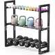 Kettlebell Dumbbell Rack, Home-Use Floor-Standing Three-Layer Dumbbell Rack, Dumbbell Stand, Fitness Equipment