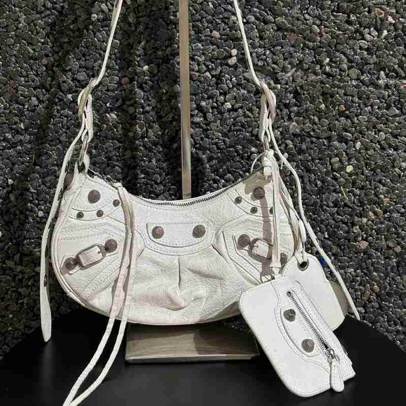 【 40% off Instant Purchase 】95% New Balenciaga Le Cagole Sheep Leather Crossbody Shoulder Bag