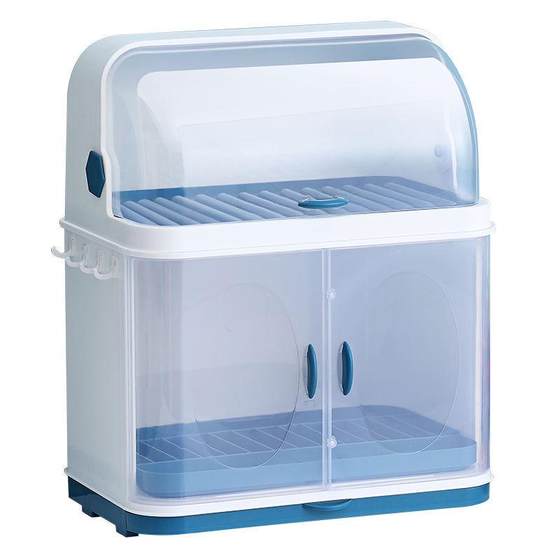 厨房碗筷收纳盒婴儿小碗柜沥水碗架带盖家用放餐具盘箱密封防蟑螂