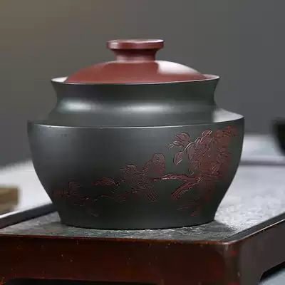 New preferential strength beam teacher months dan yun shu double powder Benshan green tank 14 5cm handmade tea