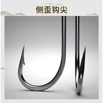 Crooked mouth Izu fish hook with barbed bulk imported high carbon steel non-running fish fishing hook crucian carp white striped mouth