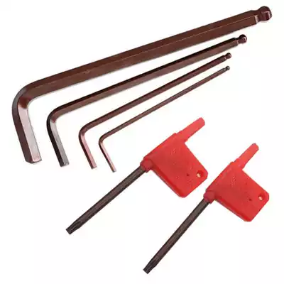L-type hexagonal wrench 2 2 5 3 4 5 lathe cutter accessories T6 T7 T8 10 15 20 red flag-
