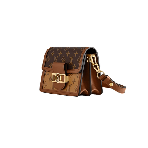 9.9新 LouisVuitton/路易威登 达芙妮小号芯片老花手提斜挎包