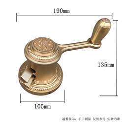 Clothes Drying Rack European Style Hand-Cranked Accessories, Manual Double-Pole Balcony Clothes Drying Rack, Golden Color Lifter