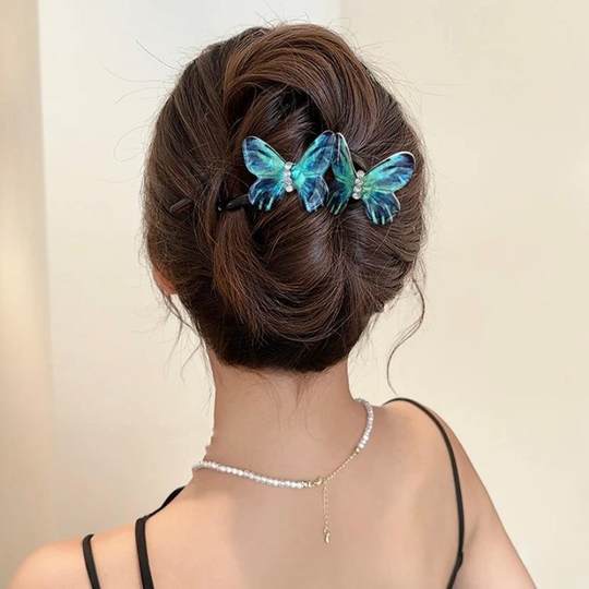 Butterfly Hairpin, Curved Hair Clip for Women, New Twist Clip for the Back of the Head, Suitable for Thick Hair, Hair Styling Tool, Hairpin, Hair Accessory