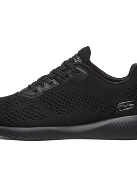 Skechers Bob's Squad 轻便舒适耐磨 低帮 休闲跑步鞋 女款 黑色