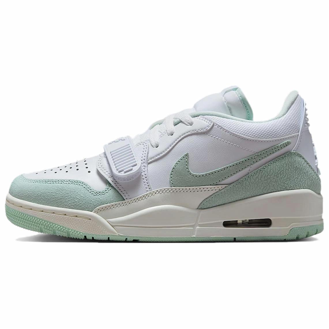 Jordan Legacy 312 Low 舒适百搭  低帮 复古篮球鞋 女款 白绿色