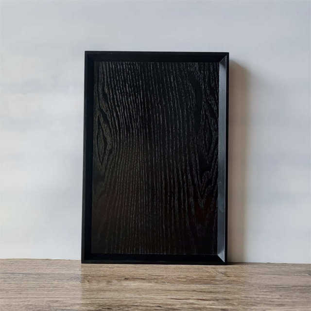 Hemu Chinese wooden pallet rectangular household tea tray hotel storage tray serving dish dining tray creative storage tray
