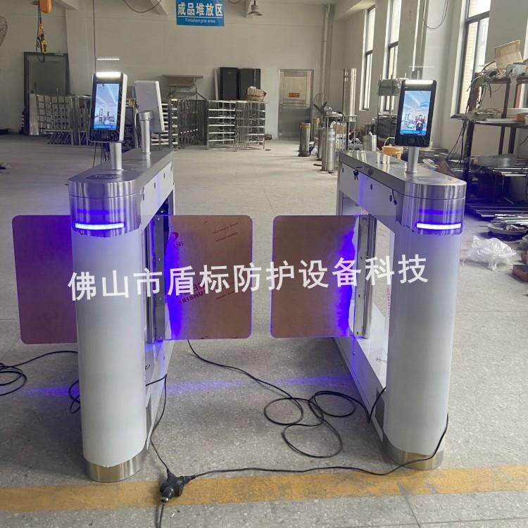 Unit personnel entry and exit access control attendance three-roller rotary gate machine face recognition pole gate half-height channel