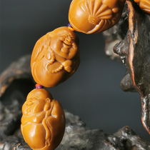 Wenwan core carving bracelet 1 5 glossy Buddhist beads Maitreya QYY-2482