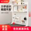Desktop hole board bookshelf Internet celebrity student study desk storage layer shelf desktop storage rack computer desk