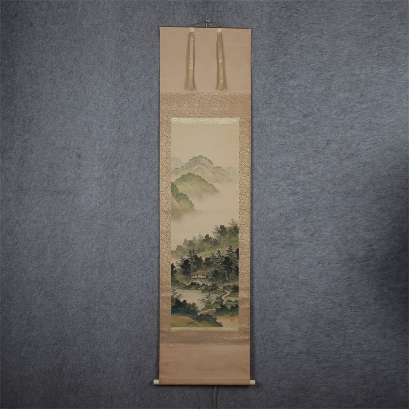 (Ghost City) Japan Back stream Landscape Silk vertical axis WG1584