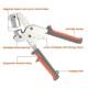 Canvas Hole Puncher, Clothing Button Puncher, Portable Button Puncher, Manual Hole Puncher, Spray-Painted Tarpaulin No. 4 Button Hole X Display Stand