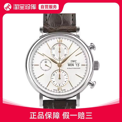 中古款9.5新IWC/万国柏涛菲诺系列精钢手表男表IW391031腕表