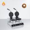 Factory direct sales commercial double-head rotating waffle oven small grid scone machine electric heating waffle machine crepe machine