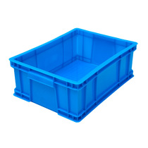 Home factory direct sales 80 plastic turnover box wear-resistant and fall-resistant 677 flow plastic box PE new material tool turnover plastic turnover material