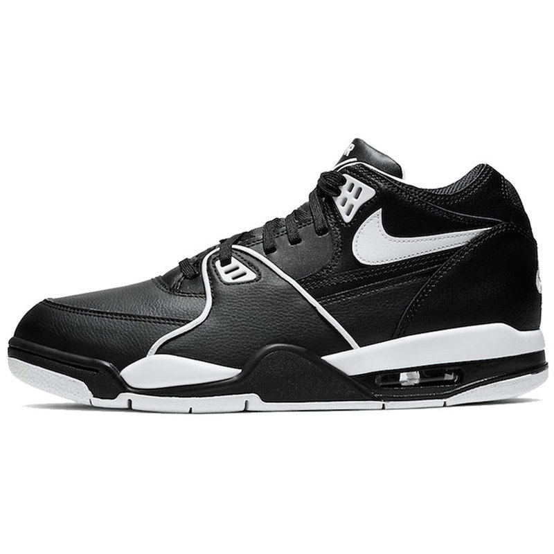 Nike Air Flight 89 运动百搭 中帮 复古篮球鞋 男款 黑白