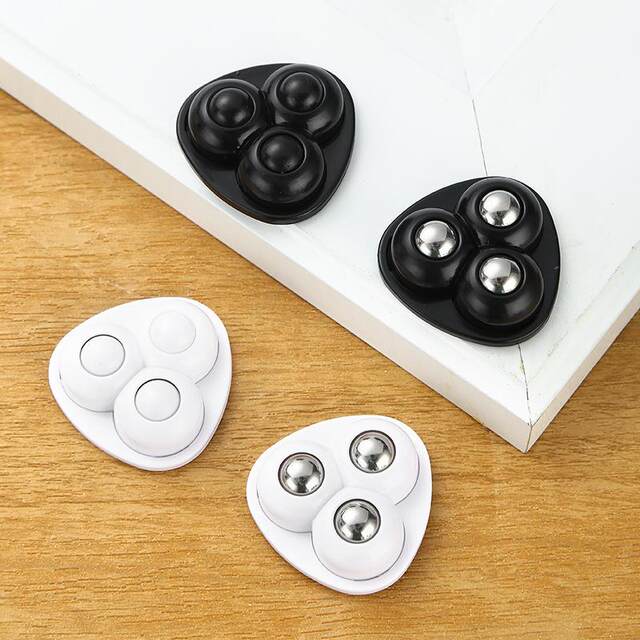 New Three-Wheel Universal Caster Storage Box Bedside Table Roller, Wear-Resistant, High Load-Bearing, Household Hardware Accessories, Small Wheels