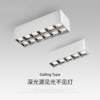 Surface-mounted spotlights, anti-glare bold lamps, no main light, living room lighting, LED grille lights, ceiling-mounted bedroom square downlights