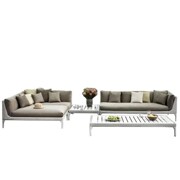 Sofa mây giải trí ngoài trời sofa bàn cà phê kết hợp mây ngoài trời sofa vườn sân vườn đồ nội thất mây ghế sofa - Nội thất siêu thị